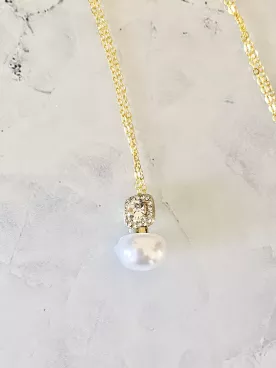 Collier de dos mariée  Lueur d'Or