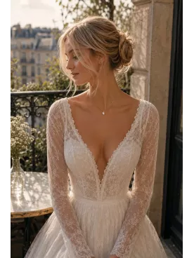 Collier de dos perles de Swarovski  – Bijou de mariée élégant et minimaliste I Trío de gotas