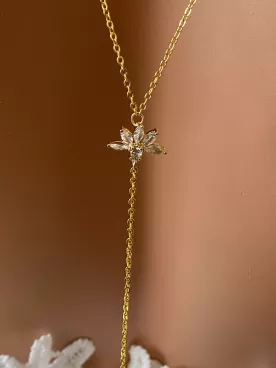 Collier de dos mariée  Lueur d'Or