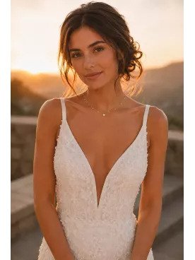 Collier de dos Nolia – Collier de mariée délicat aux fines perles nacrées
