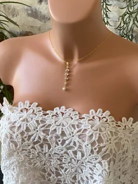 Collier de dos mariée  Reflet d’Aurore