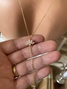 Collier de dos mariée  Isalyne