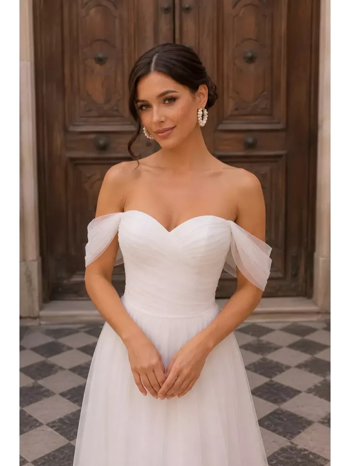Créoles Luma – Boucles d’oreilles de mariée dorées et perles nacrées