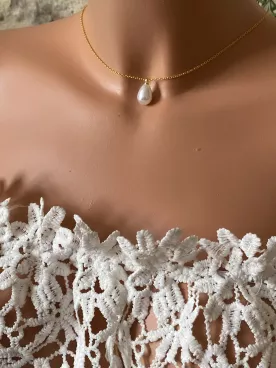 Collier de dos mariée  Clarté d’Amour