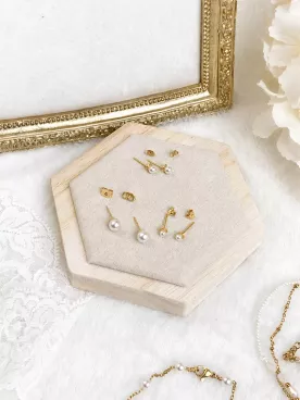 Boucles d’oreilles perles nacrées mariage – Trio Nacré