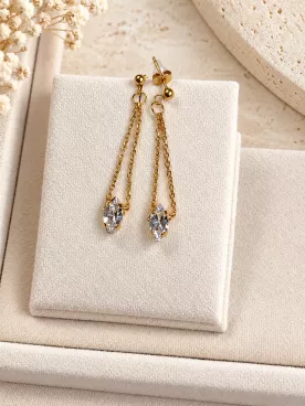 Parure bijoux de mariée en cristal – Collier, boucles d’oreilles et bracelet – Bérénice