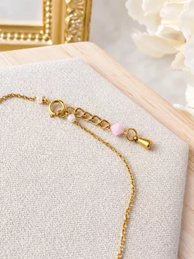 Bracelet de mariée doré à trois rangs, perles nacrées et détails dorés- Sidonie