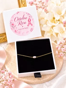 Bracelet de mariée doré à trois rangs, perles nacrées et détails dorés- Sidonie