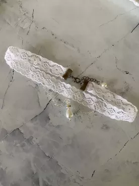 Collier  Mariée Dentelle Bohème