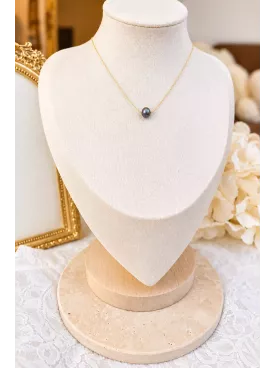 Coffret Cadeau Personnalisé – Collier Perle d’Eau Douce ou Dark Grey Irisée | Gold Filled ou Argent 925