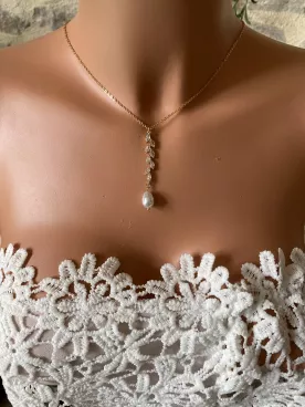 Collier de dos mariée  Isalyne