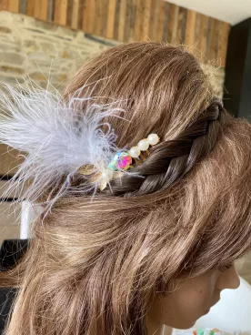 Peigne de Mariée Plume d’Or