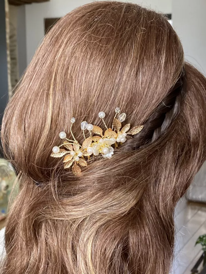 Peigne de Mariée  Fleur d’Ivoire