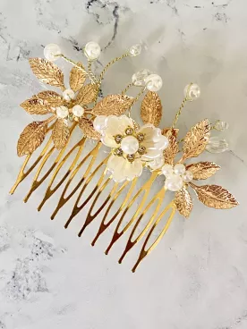 Peigne de Mariée  Fleur d’Ivoire