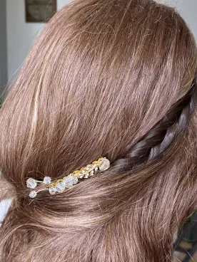 Peigne de Mariée  Plume de Cristal
