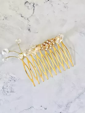 Peigne de Mariée  Plume de Cristal