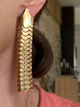 Boucles d'oreille Chaîne d’Éclat