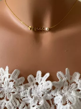 Collier de dos mariée  Séréna