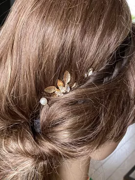 Pic à cheveux Rayons Dorés