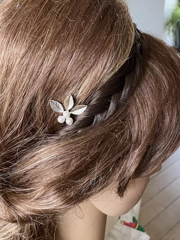 Pic à cheveux Givre Perlé